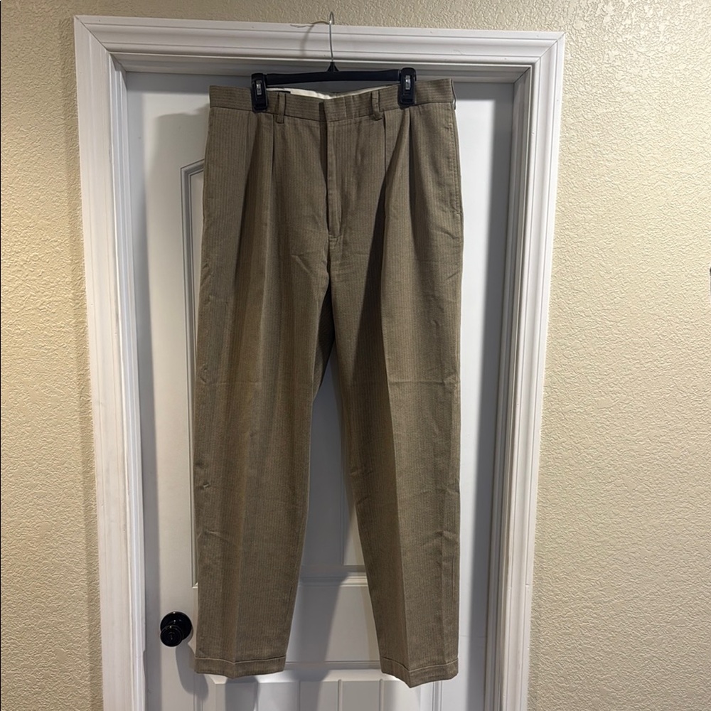 Ralph Lauren Tan Chinos Pleated Front